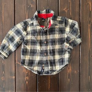 Gap Flannel Plaid Button Down Shirt size 2T
